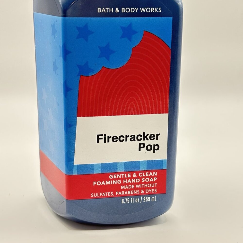 Foaming Hand Soap Firecracker Pop 8.75 oz Bath And Body Works Blue Cherry Summer - Picture 2 of 12